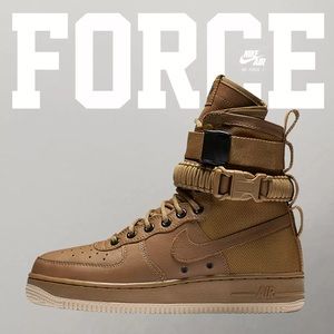 Nike Air Force 1 High Brown Sneakers